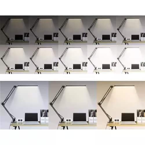 Skrivebordslampe med arm - LED-bordlampe_Flott gave
