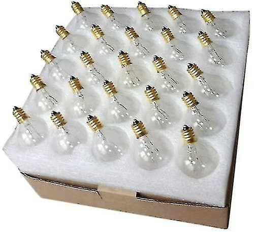 25x G40-kompatibla glödlampor E12 7W för ljusslingor