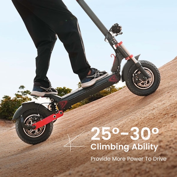 Elscooter iScooter iX8 elskoter terräng för vuxna 2400 W Kraftfull motor 20 Ah Batteri 70 Km Räckvidd 60KM/H Maxhastighet 12"tum