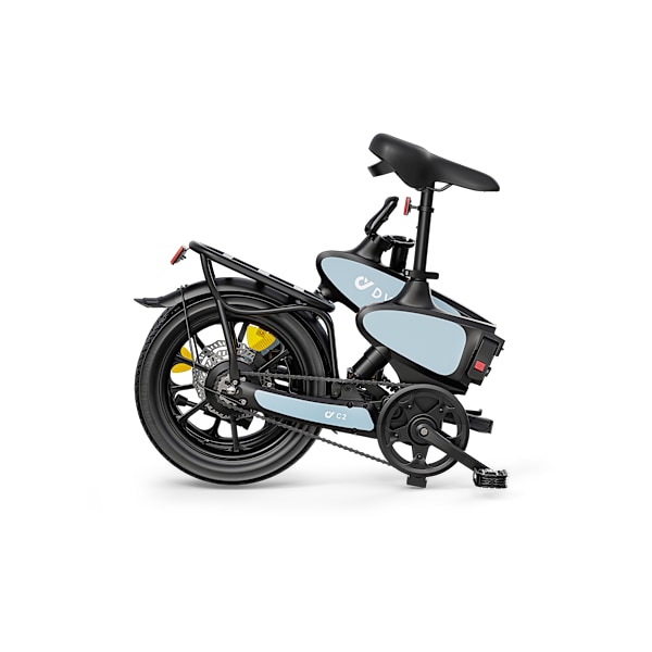 Elcyklar DYU C2 60 km elcykel – 350W motor, 7,5Ah inbyggt batteri, 16" feta däck – hopfällbar elcykel i magnesiumlegering