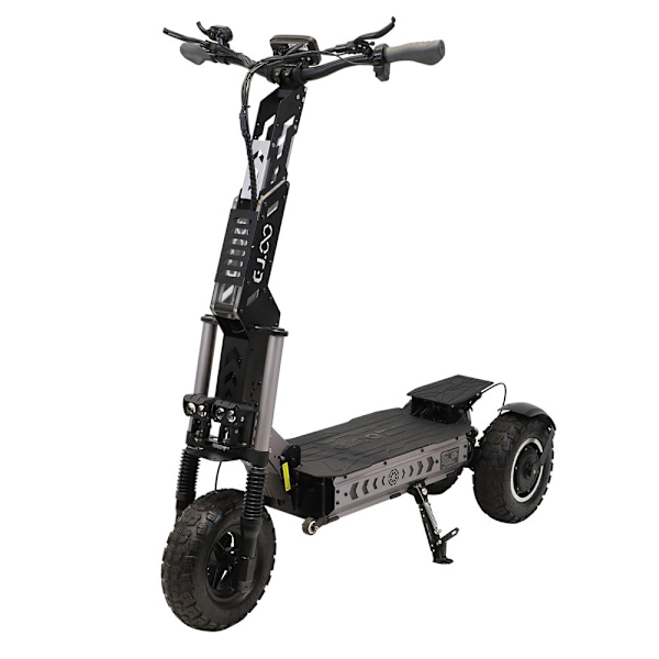 Elscooter OOTD T30 elektrisk trehjuling skoter, 1600W * 2 dubbla motorer, 31.2AH batteri, 13 " off-road däck, räckvidd 100 km, fällbar