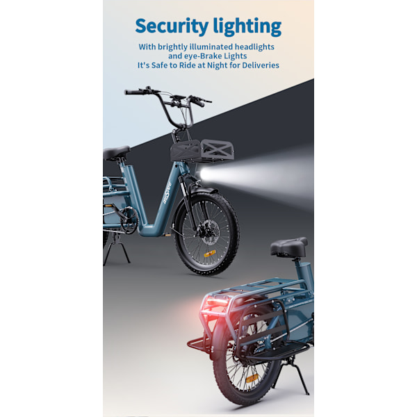 Elcyklar Onesport - ONESPORT OT01 Ellastcykel 20" Däck 650W Motor 48V 27Ah batteri
