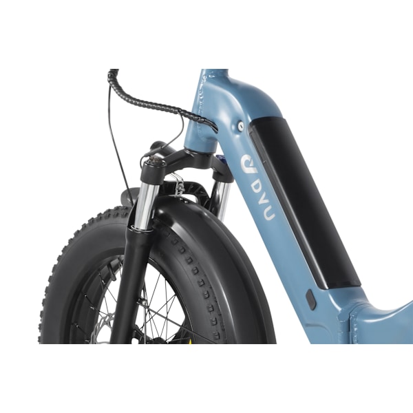 Elcyklar DYU FF500 500W höghastighets elcykel – 32 km/h, 13,5 Ah löstagbart batteri, 20x4,0 feta däck – hopfällbar aluminiumpendlare