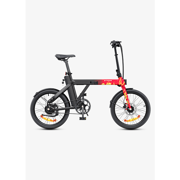 ENGWE P20 hopfällbar City E-Bike | 36V 9,6Ah | 100 km räckvidd | Hydrauliska bromsar | Tyst remdrift