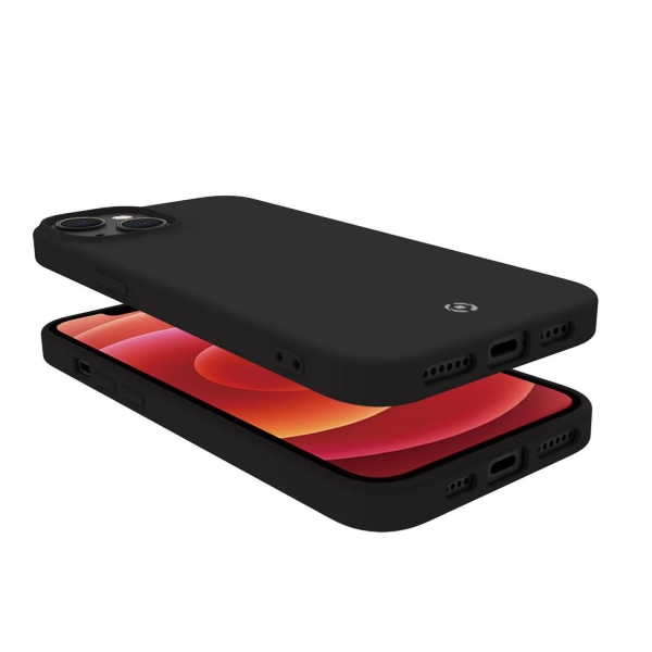 iPhone 14 Skal Cromo Soft rubber case Svart från CELLY