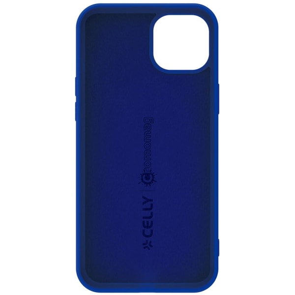 iPhone 15 Skal Cromomag Soft rubber case MagSafe Blå från CELLY