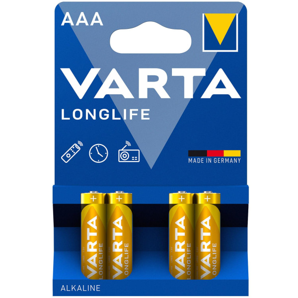 VARTA Longlife AAA / LR03 Batteri 4-pack