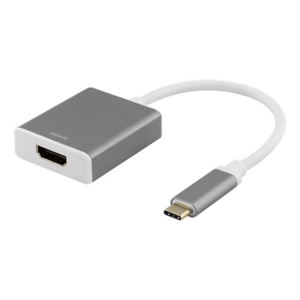DELTACO USB-C till HDMI adapter, 0,2m, 4096x2160 i 60Hz, HDMI 2.