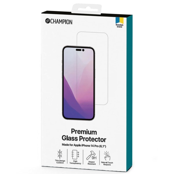 iPhone 14 Pro Skärmskydd Härdat Glas Champion