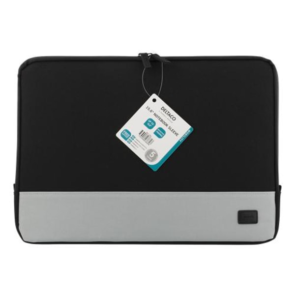 DELTACO Laptopfodral, för laptops upp till 15,6", polyester, sva