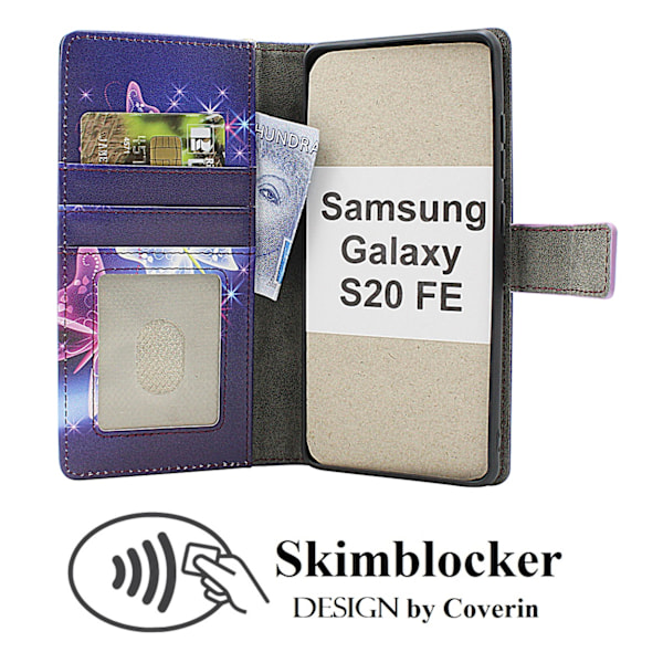 Skimblocker Samsung Galaxy S20 FE 5G Plånboksfodral Design