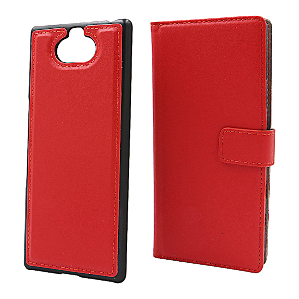 Skimblocker Magnet Wallet Sony Xperia 10 Plus Röd