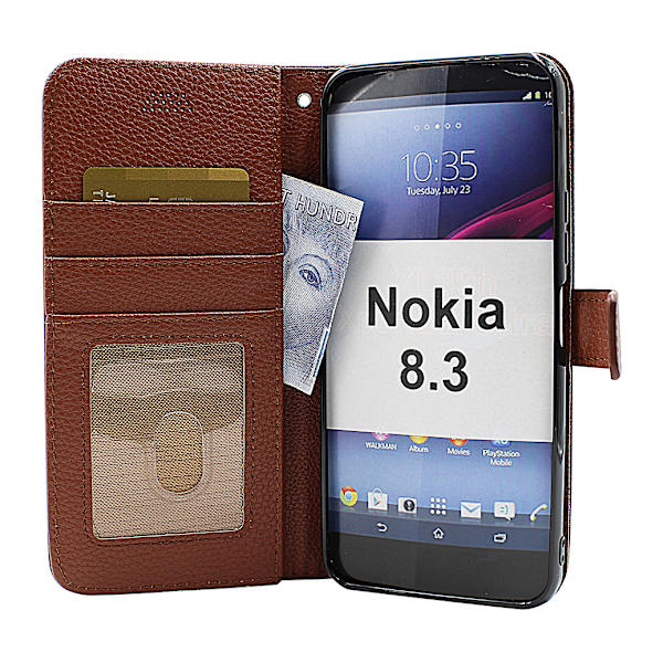 New Standcase Wallet Nokia 8.3 Svart