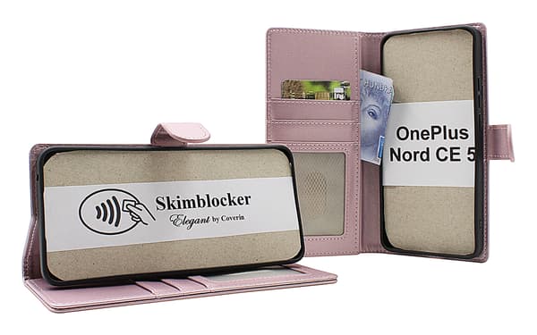 Skimblocker OnePlus Nord CE5 (CPH2719) Plånboksfodral Brandy