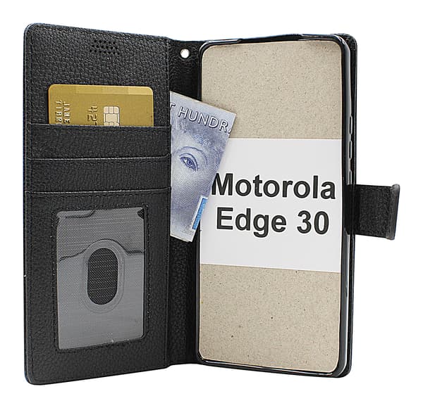 New Standcase Wallet Motorola Edge 30 Svart
