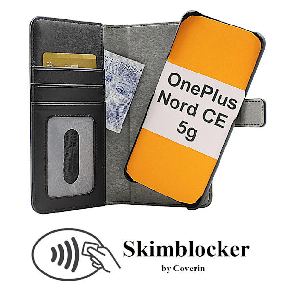 Skimblocker Magnet Fodral OnePlus Nord CE 5G Svart