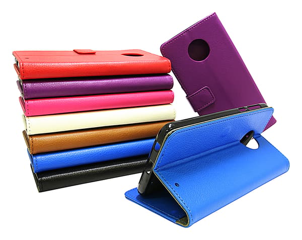 Standcase Wallet Motorola Moto G6 Plus Vit