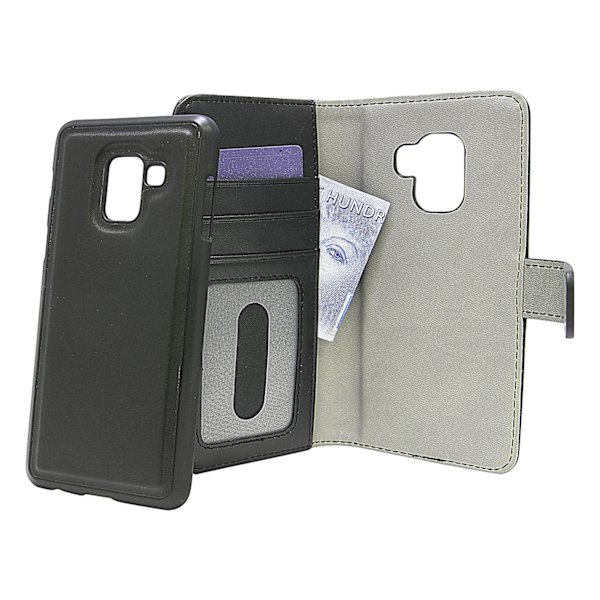 Skimblocker Magnet Wallet Samsung Galaxy A8 2018 (A530FD) Svart