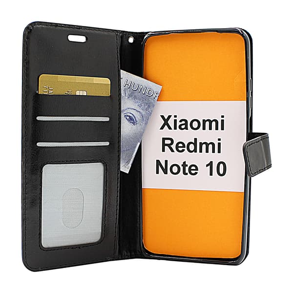 Crazy Horse Wallet Xiaomi Redmi Note 10 Turkos