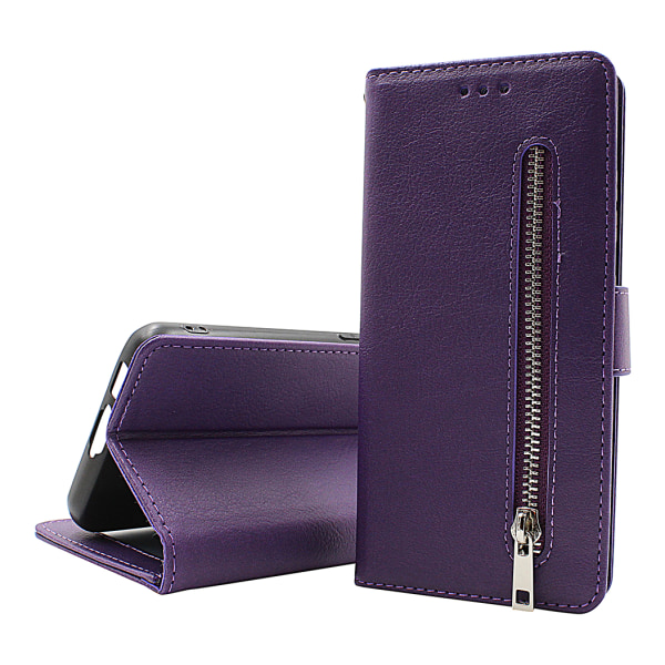 Zipper Standcase Wallet Motorola Moto G23 Röd