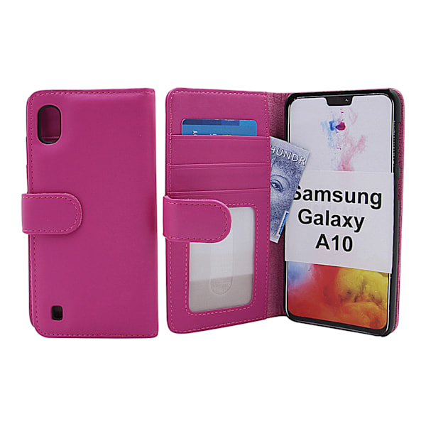 Skimblocker Plånboksfodral Samsung Galaxy A10 (A105F/DS) Hotpink