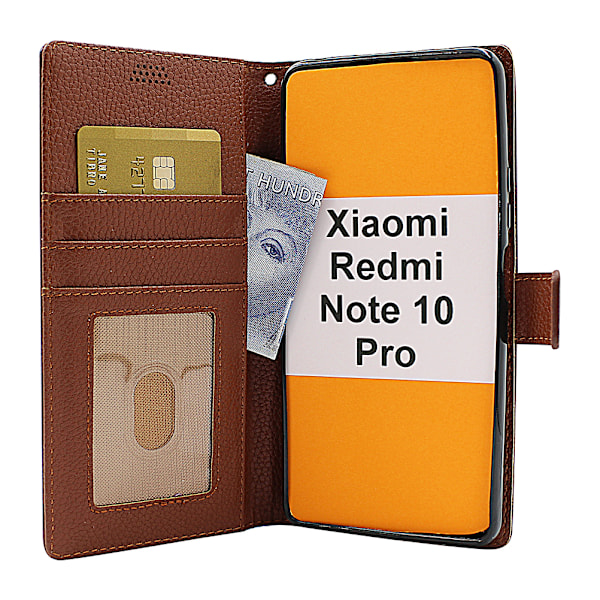 New Standcase Wallet Xiaomi Redmi Note 10 Pro Ljusblå
