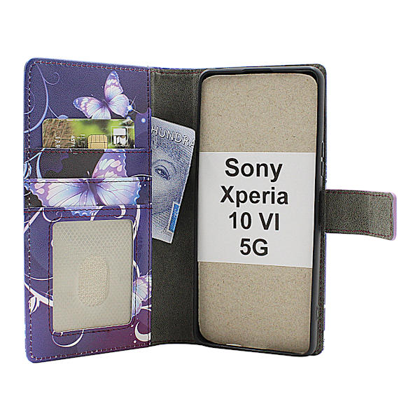 Skimblocker Xperia 10 VI 5G Magnet Plånboksfodral Design