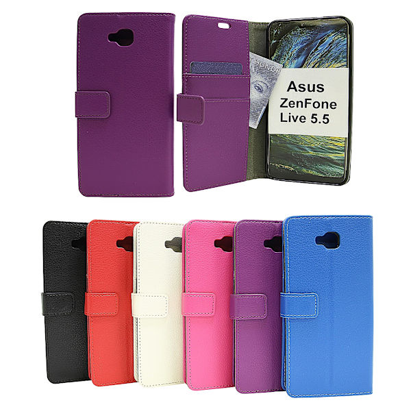 Standcase Wallet Asus ZenFone Live 5.5 (ZB553KL) Svart