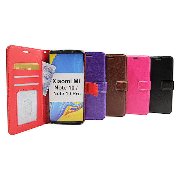 Crazy Horse Wallet Xiaomi Mi Note 10 / Note 10 Pro Lila