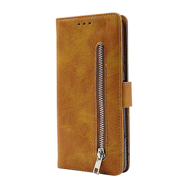 Zipper Standcase Wallet Sony Xperia 10 IV 5G (XQ-CC54) Grå