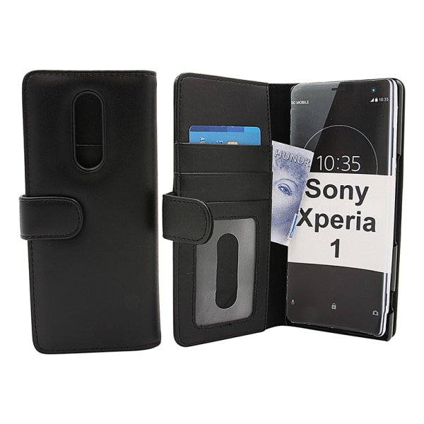 Skimblocker Plånboksfodral Sony Xperia 1 (J9110) Svart