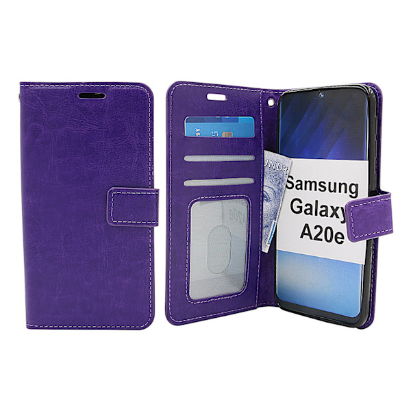 Crazy Horse Wallet Samsung Galaxy A20e (A202F/DS) Lila