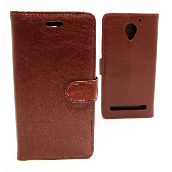 Crazy Horse Wallet Lenovo C2 Power Brun D664