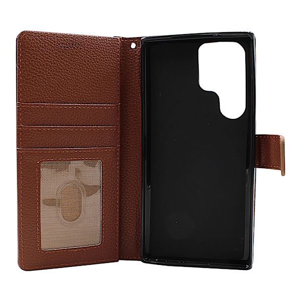 New Standcase Wallet Samsung Galaxy S23 Ultra 5G Brun