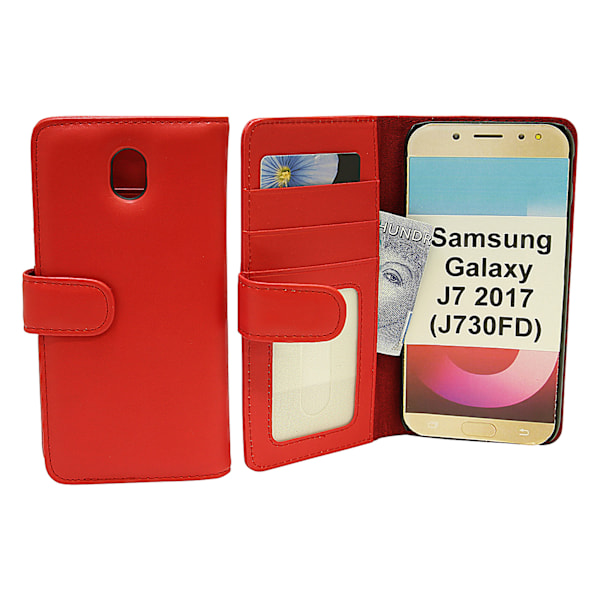 Plånboksfodral Samsung Galaxy J7 2017 (J730FD) Röd