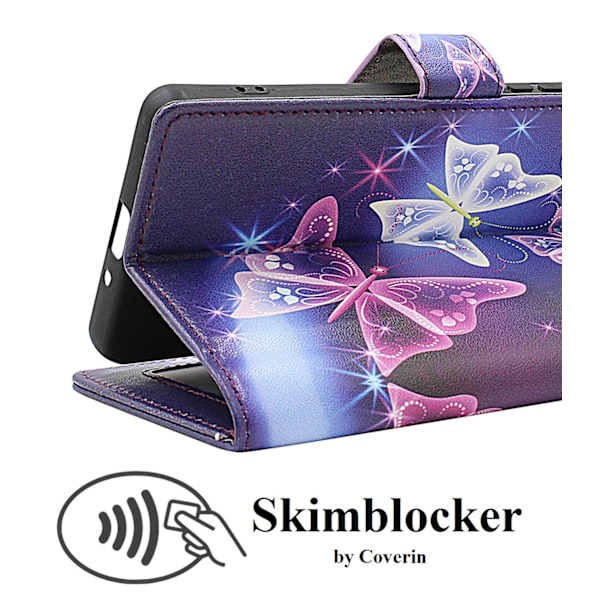 Skimblocker iPhone 13 / 14 Magnet Plånboksfodral Design