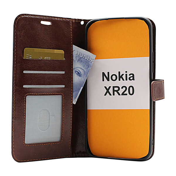 Crazy Horse Wallet Nokia XR20 Lila