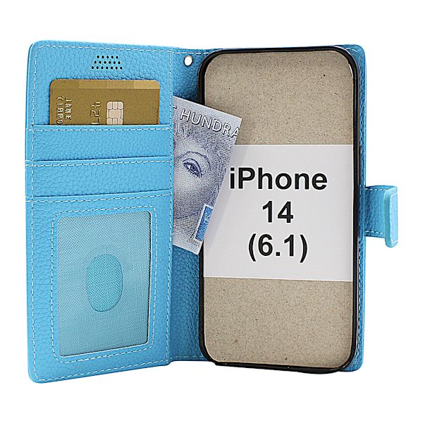 New Standcase Wallet iPhone 14 (6.1) Svart