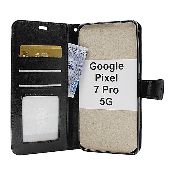 Crazy Horse Wallet Google Pixel 7 Pro 5G Lila