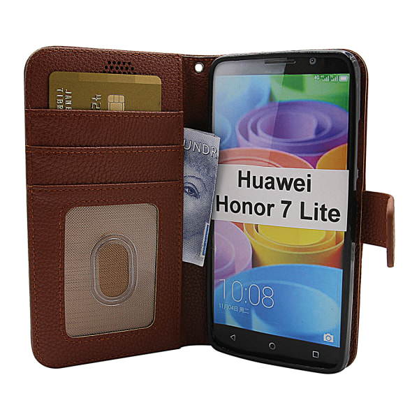 New Standcase Wallet Huawei Honor 7 Lite (NEM-L21) Blå
