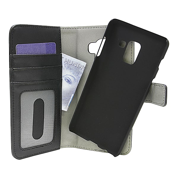 Skimblocker Magnet Wallet Samsung Galaxy A8 2018 (A530FD) Svart