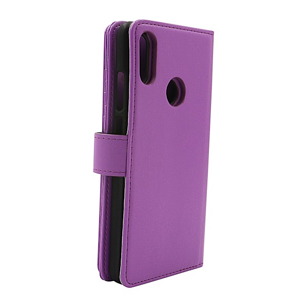 Skimblocker XL Magnet Wallet Huawei Y6 2019 Lila