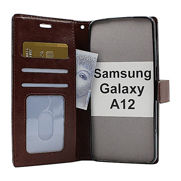 Crazy Horse Wallet Samsung Galaxy A12 (A125F/DS) Lila