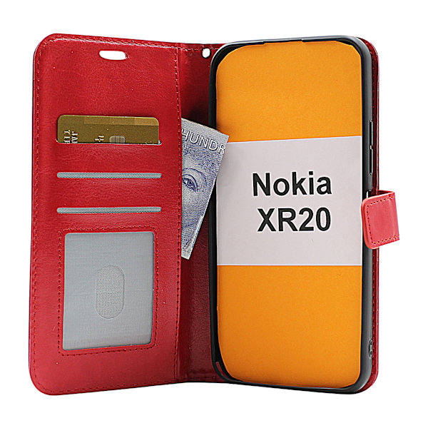 Crazy Horse Wallet Nokia XR20 Grön