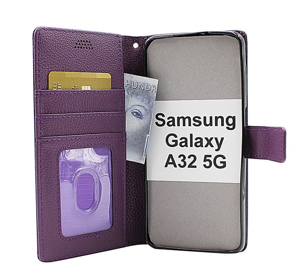 New Standcase Wallet Samsung Galaxy A32 5G (SM-A326B) Svart