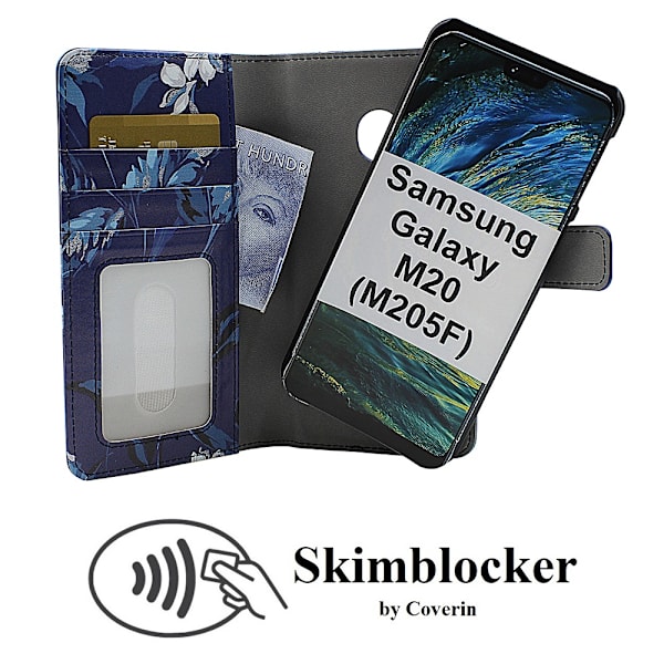 Skimblocker Magnet Designwallet Samsung Galaxy M20 (M205F)