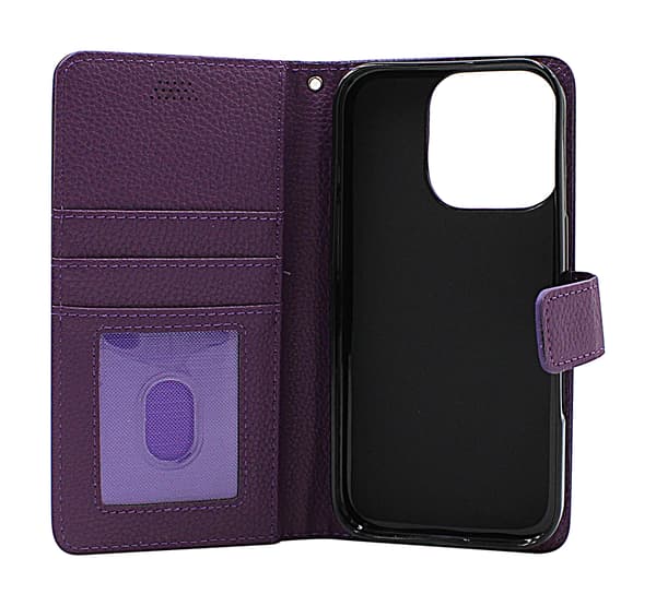 New Standcase iPhone 16 Pro Plånboksfodral Svart