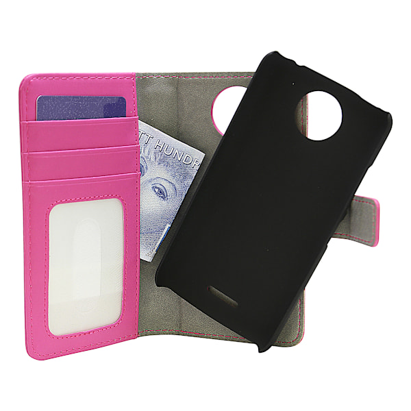 Magnet Wallet Moto C Plus Hotpink