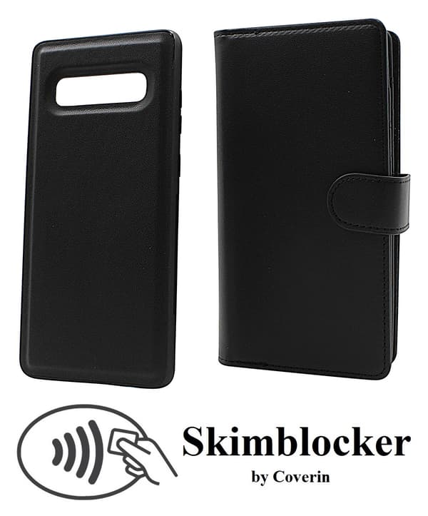 Skimblocker Galaxy S10 Plus XL Magnet Plånboksfodral
