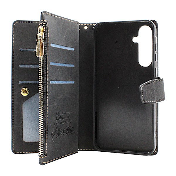XL Standcase Lyxfodral Samsung Galaxy A35 5G Svart